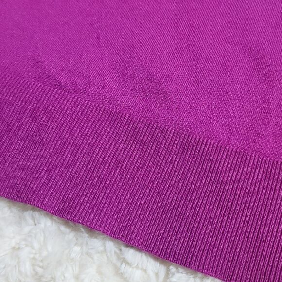 Caslon 3-in-1 Fuchsia Oversized Collar Tunic Sweater - Picture 6 of 8